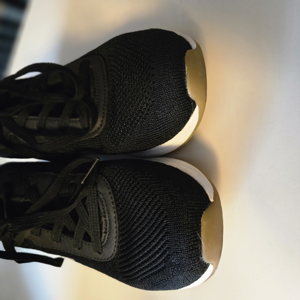 Skechers Gold and Black Sneakers with Mesh Upper  - worn once. - Picture 2 of 5